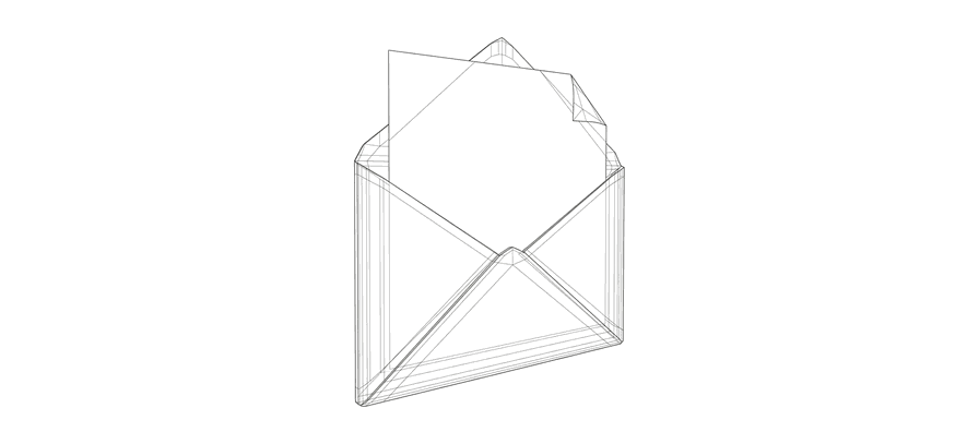 An open envelope